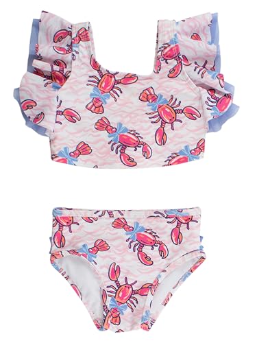 Image of RuffleButts Baby /Toddler Girls UPF50+ Waterfall Tankini Two Piece Swimsuit