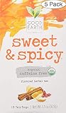 Good Earth Teas Organic Sweet and Spicy Herbal Caffeine Free Tea Bag, 18 Count (Fivе Расk)