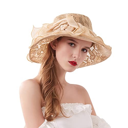 Summer Caps for Women Festival Bucket Hat Womens Dress Wide