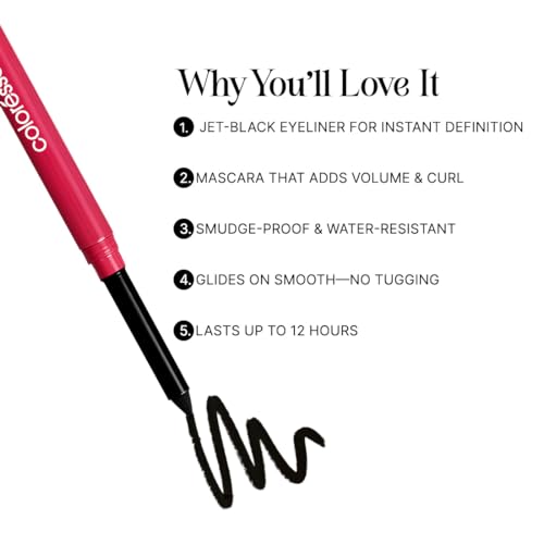Image of Coloressence Time to Prime Kajal Pencil, Intense Black, 0.25gm | Matte Finish | Smudgeproof | Waterproof | Long Lasting | Infused with Almond Oil