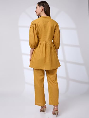 Image of Globus Women Co-Ord Set (GS573506 Yellow XS)