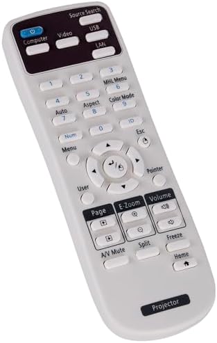 218178800 Replace Remote fit for Epson Projector PowerLite W28+ 1266 1286 2042 2142W 2247U 107 108 109W 970 980W 990U S39 W39 X39 Home Cinema 660 1060 760HD Pro EX7260 EX9210 EX9220 image 5