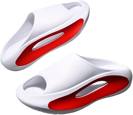 Mens Anti-Collision and wear-Resistant Slippers, Double-Color Thick-Soled Home and Beach Thick-Soled Sandals.