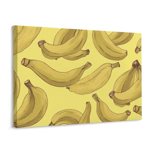 Toile murale banane 40x30 cm pour la décoration du salon
