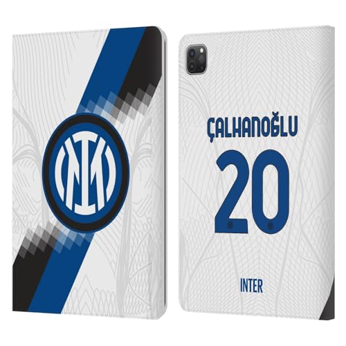 Head Case Designs Officially Licensed Inter Milan Hakan Çalhanoglu 2023/24 Players Away Kit Leather Book Wallet Case Cover Compatible with Apple iPad Pro 11 2020/2021 / 2022