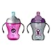 Tommee Tippee Trainer Flippee Straw Cup, Soft Straw, BPA-Free - 8 Ounce, 2 Count (Designs Will Vary)