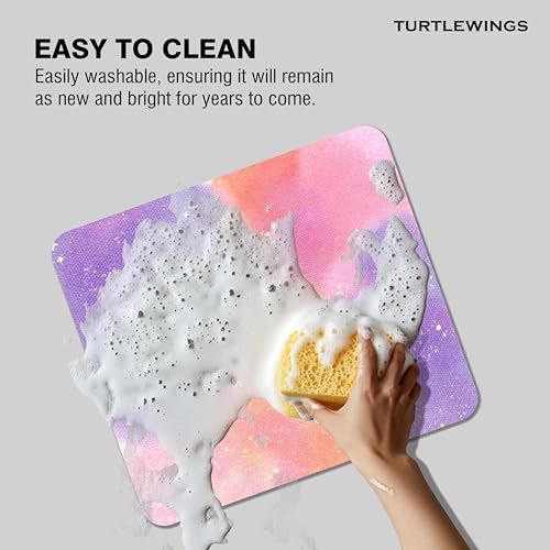 Image of TURTLEWINGS | Mousepad | Smiley - 22x18 cm, 3mm Thick | Abstract Design Non-Slip Rubber Base | Office, Study & Gaming Use | Premium Smooth Surface 11 16