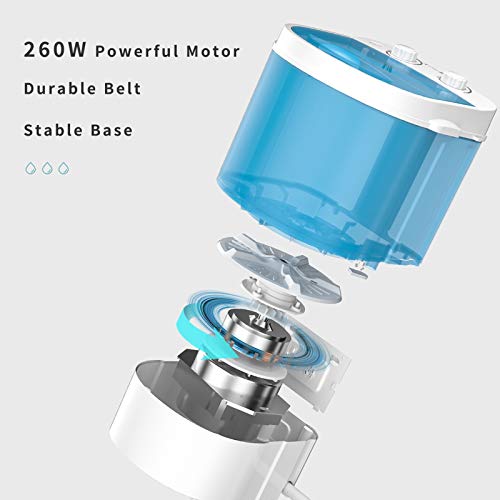 Auertech Mini Washing Machine, Portable Compact Laundry Machine Washer, Time Control, for Dorms, Apartments, RVs - Thumbnail 5