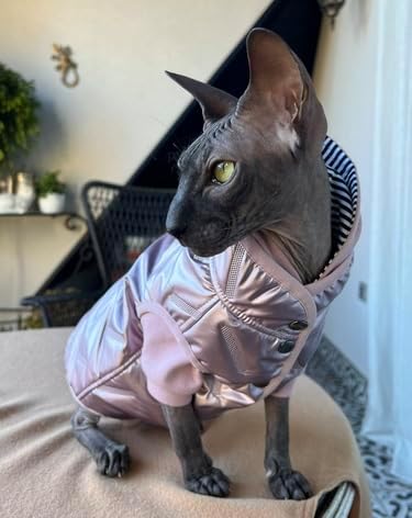Padded Coat for Cats - Elevate Feline Fashion and Comfort! (X-Large, Nude)