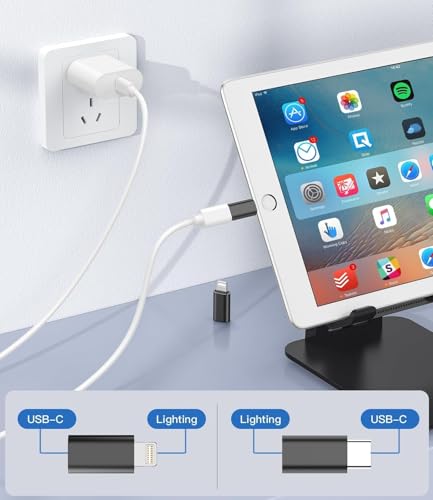 Image of REDWIND USB C to Light ing 18W /Light ing to USB C 27W Adapter(Charger Only 2 Pack), Support Fast Charging & Data Sync, for iPhone 16 /15 16 /15Pro 16 /15ProMax Plus /14 /13 /12 /11, for iPad,Airpods,Samsung