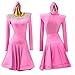 ONUYGCFH Girl Long Sleeve Latin Performance Outfit Child Salsa Dance Dresses Cha Cha Competition Costume Dancewear for Samba,Pink,3XS