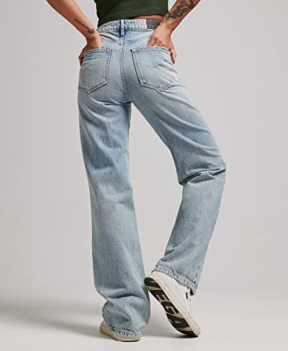jeanss large en coton bio femme Superdry - vue 3