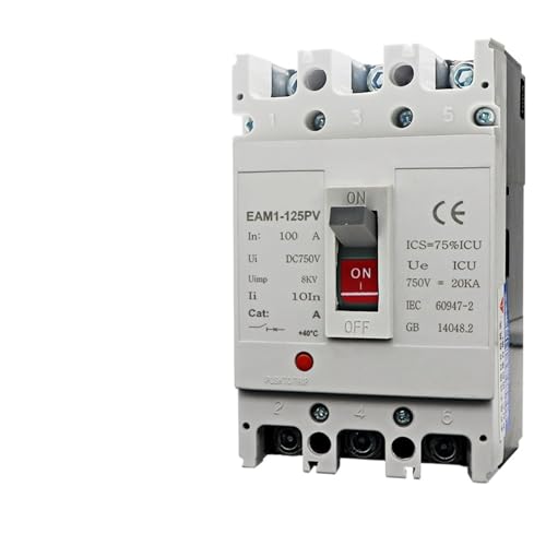 MCCB 3P DC750V 200A disjoncteur boîtier moulé pour installation solaire PV