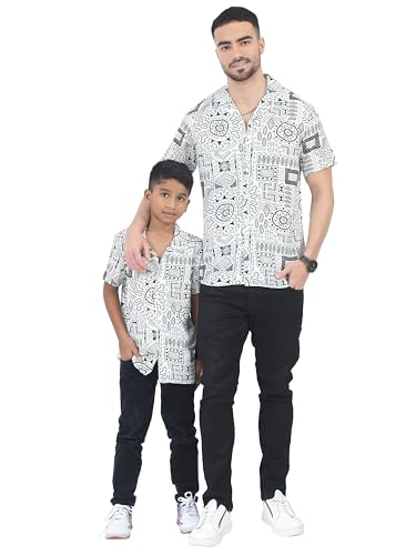 Image of Dad & Son Aztec Printed Shirt