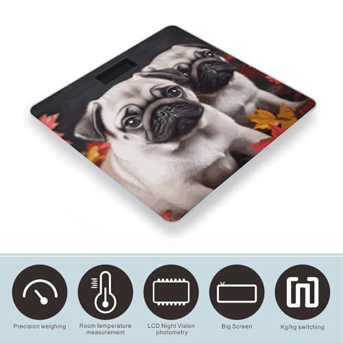 Báscula Digital de Baño Puppys Pug de Precisión miniatura 3