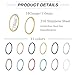 NICEIGHT 18G 20G 22G Stainless Steel Nose Rings & Hoops for Women & Men - Cartilage & Helix Earring Hoops & Lip Rings - Nose Piercing Jewelry - 10MM