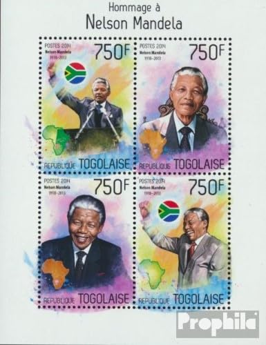 Togo 5772-5775 Sheetlet (Complete. Issue) unmounted Mint/Never hinged ** MNH 2014 Nelson Mandela (Stamps for Collectors)
