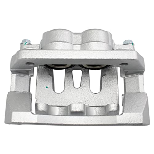 Image of TRQ Rear Performance Brake Pad, Caliper, & Rotor Kit Ceramic Vented Premium G-Coated Compatible with 2006-2007 Ford F-250 Super Duty F-350 Super Duty