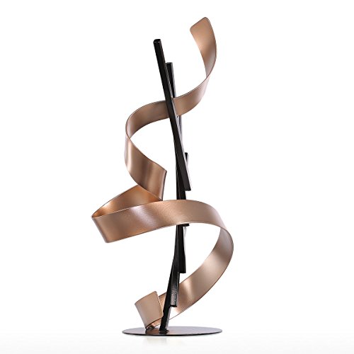 Too-Arts Straight Line And Ribbon Modern Metal Sculpture Iron Statue Abstract Ornament Home Decor #TOP2