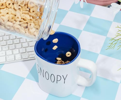 Taza de cerámica Snoopy Peanuts 25 onzas miniatura 5