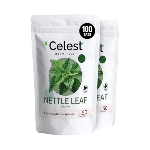 Image of Celest Nettle Leaf Tea | Nettle Tea - 100 Teabags (50 Bags - Pack of 2)
