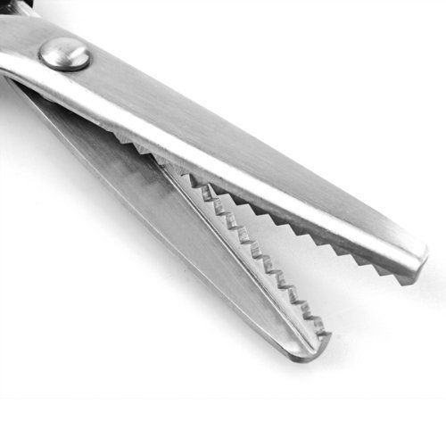 Image of Isomars Fabric Craft Zig Zag Cut Scissor (With A Thread Cutter & Tracing Wheel)