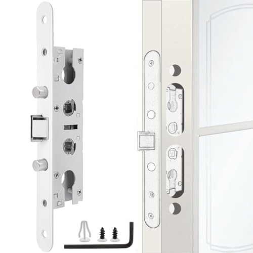 Eockatoo 2-Point Bolt Mortise Lock Body Replacement for Pella Storm Door (Lock Mechanism Only) - White