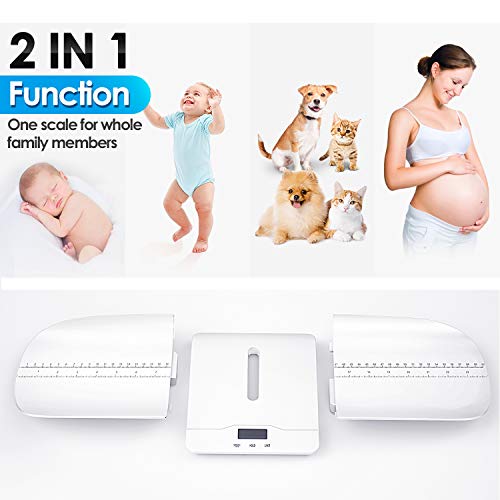 Gimars Smart Baby Scale,Ugraded Family Digital Scale for Infant/Toddler/Adults/Pet,Free App Included,Height Track Added - Thumbnail 6