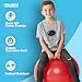 WALIKI Hopper Ball Toy for Boys & Girls Ages 7 8 9 Years Old | Red Jumping Ball | Hippity Hop Ball | Fun Birthday Gift | 20”