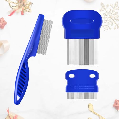 Pacote de Cuidados para Cães com 3 Pentes de Aço Inoxidável