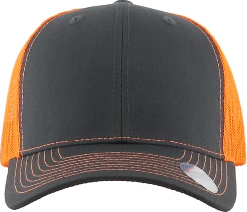 Image of Classic 6 Panel Cotton Twill Mesh Trucker Cap Hat Adjustable Snapback Hat