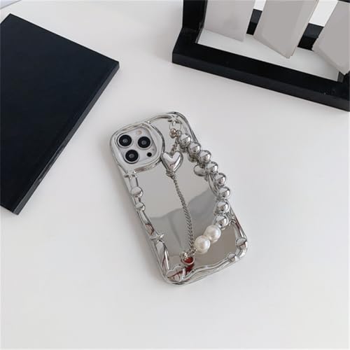 Coque silicone souple iPhone 15 Plus finition argent premium - 4