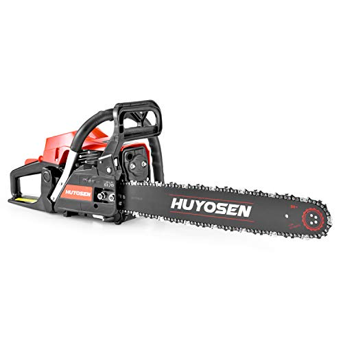 HUYOSEN Gas Power Chain Saws Corded 54.6 CC 2 Cycle Gas Powered Chainsaw