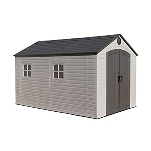 Lifetime 6402 outdoor storage shed 8 by 125 feet 2 windows  urban country home decor