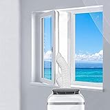 【Umweltschutz & Energieeinsparung】- Die Fensterdichtung für tragbare Klimaanlagen Blockiert die Rückführung von heißer Luft und reduziert effektiv den Stromverbrauch, spart Stromkosten. Hält gleichzeitig Ihren Raum länger kühl und bietet Ihnen eine kühle und angenehmes Wohnklima.