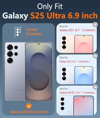 Image of ShieldTech Crystal Clear Back Case Cover for Samsung Galaxy S25 Ultra 5G | Hard PC & TPU | Wireless Charging Compatible Cover for Samsung Galaxy S25 Ultra 5G | Transparent