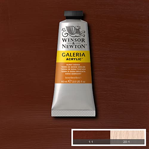 Image of Reeves Winsor and Newton Galeria Acrylic Paint, 60ml Tube, Burnt Sienna