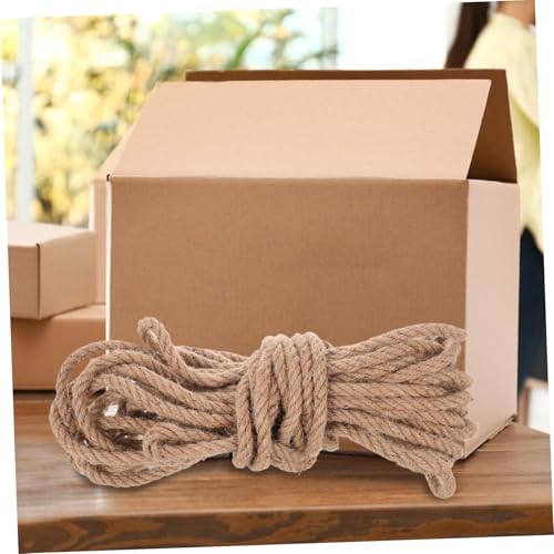 Cuerda de yute trenzada PRETYZOOM resistente de alta capacidad 4