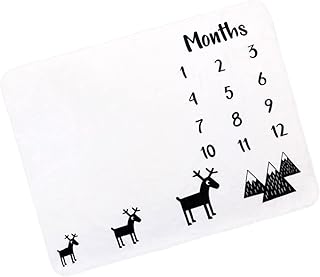 SECFOU Cobertor Marco Para Bebê Cobertor Para Meninas Cobertor De Desenhos Animados Cobertor Para Bebê Menino Cenário De Fotografia Suporte Para Fotos De Bebê Cobertor Mensal Para Bebê