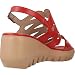 Wonders Sandalias Chanclas Mujer D9003 para Mujer Rojo 41 EU