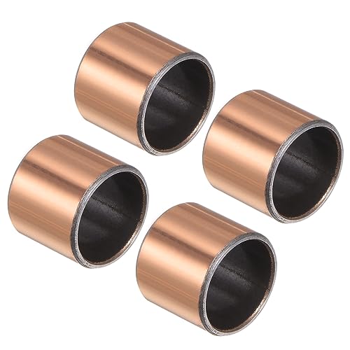 Uxcell A23070500UX0550 Sleeve Bearing 3/4 Inch Bore X 7/8 Inch Od X 3/4 Inch Length Plain Bearings Wrapped Oilless Bushings 4Pcs Self-Lubricating cover