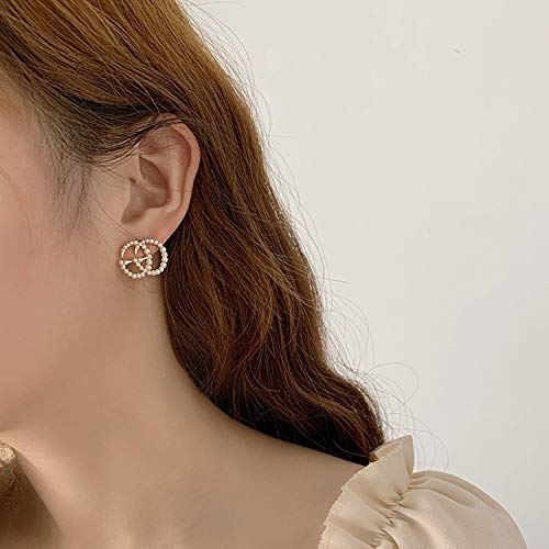 Initial Stud Earrings for Women - Initial Rhinestones Earrings Colorful Crystal AlphabetName Earrings Fashion Piercing Jewelry Gift for Women Girls - Image 3