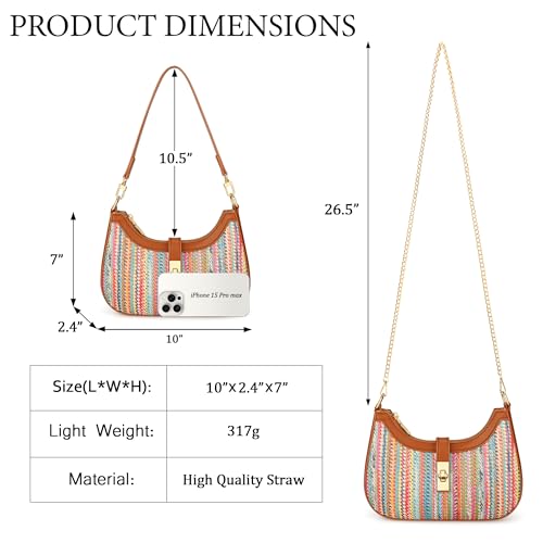 Image of KKXIU Shoulder Bag for Women Cute Hobo Vegan Leather Handbag