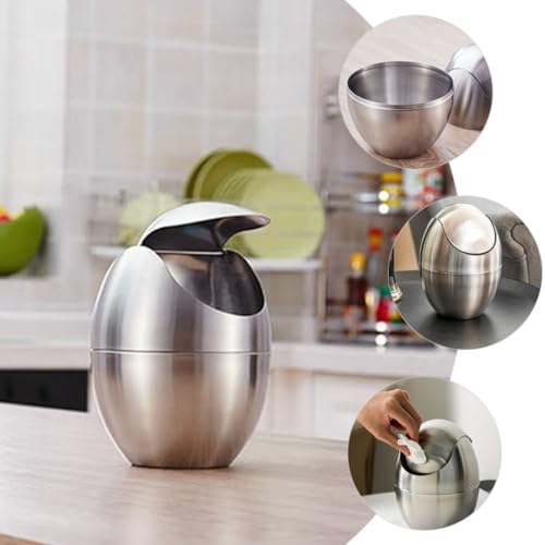 Conteneur à ordures moderne compact pour cuisine et bureau