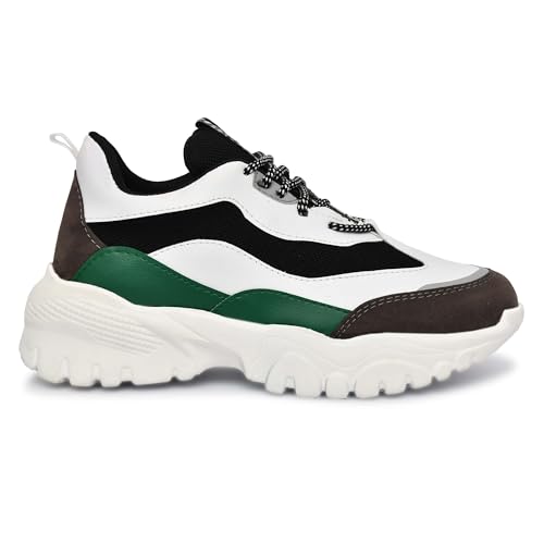 Image of SUSON Women's Synthetic Leather Sneakers Shoes