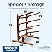 Log Kayak Rack 4-Place, One-Sided Kayak and SUP Log Racks, Surfboard Stand, Freestanding Outdoor Storage Rack, Surfboard Storage Racks, SUP Board Stand, Surfboards - Canyon Brown + 15