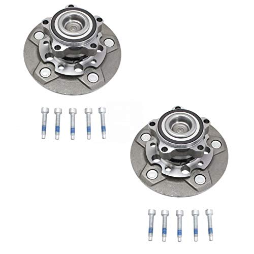 Image of TRQ 2 Piece Front Wheel Bearing and Hub Assembly Set with ABS Sensor | for 2015-2019 Ford Transit-250 2015-2019 Ford Transit-350 +1 more with Single Rear Wheels (SRW)