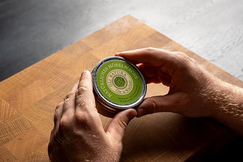 OLI-NATURA Möbelwachs farblos - 125ml - Natürlicher Antikwachs - Aus Bienenwachs & Carnaubawachs - Holzwachs farblos - Bienenwachs für Holz