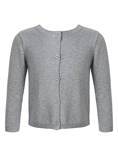 Sholeno Kids Girls Knit Long Sleeve Bolero Cardigan Button Down Stretch Sweater Daily Casual Shawl