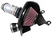 K&N Cold Air Intake Kit with Washable Air Filter: 2012-2015 Honda/Acura (Civic Si, ILX) 2.4L L4, Polished Metal Finish with Red Oiled Filter, 69-1019TS